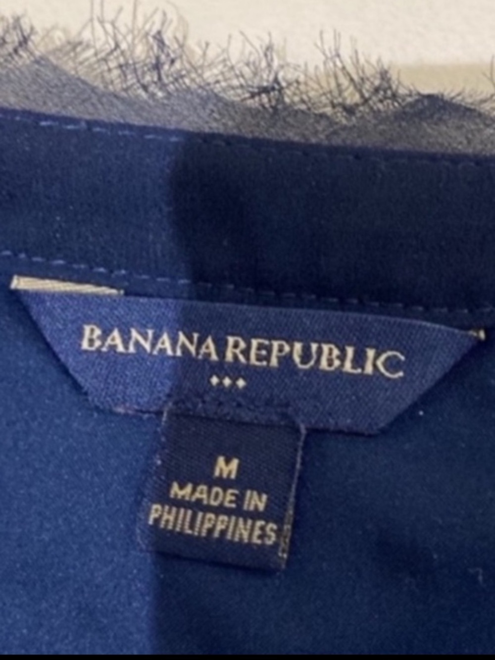 Banana Republic blue jeweled top like new - Picture 9 of 14